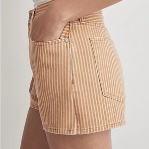 NWT Madewell Momjean Short in Stripe